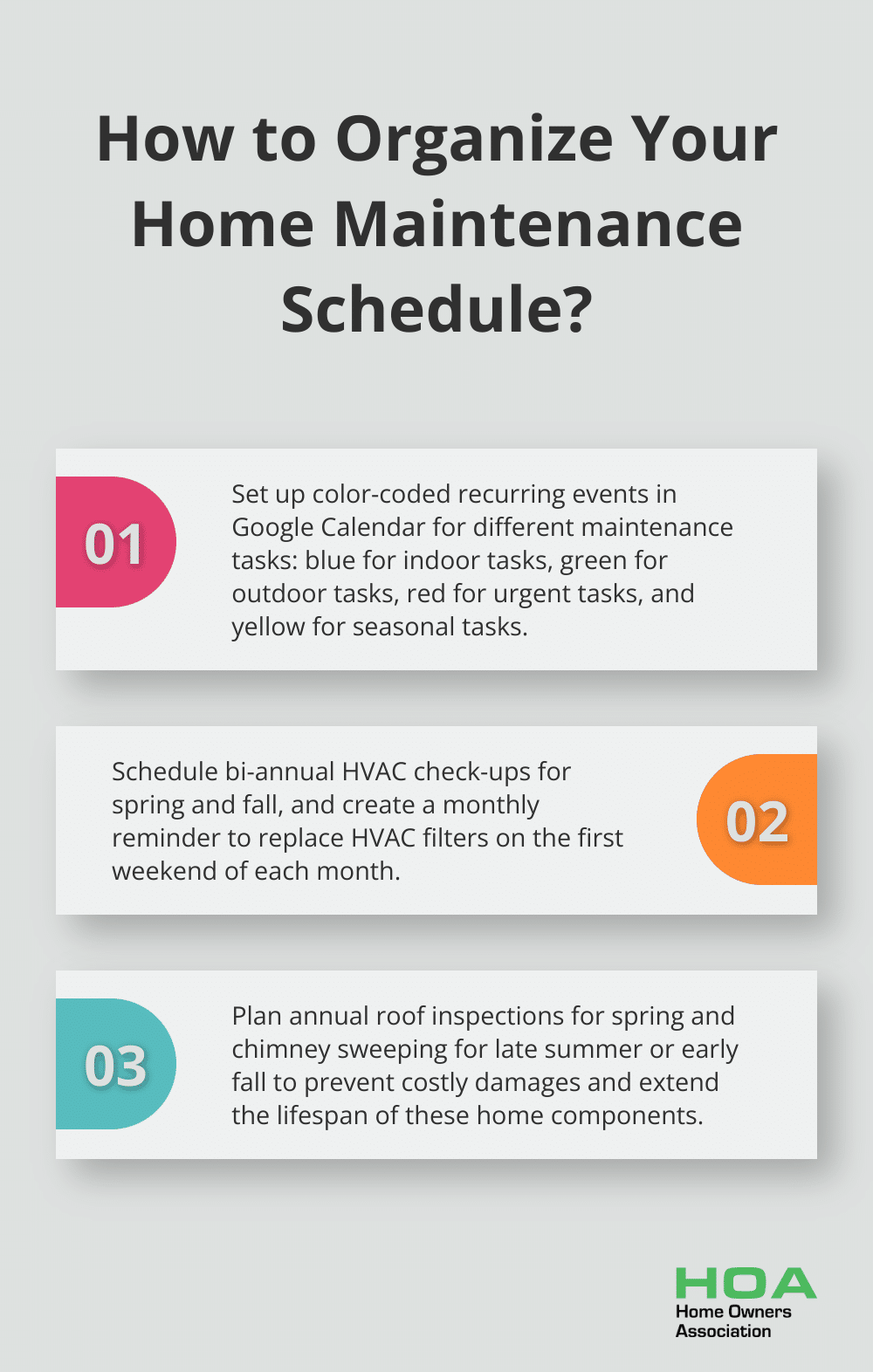 Infographic: How to Organize Your Home Maintenance Schedule?