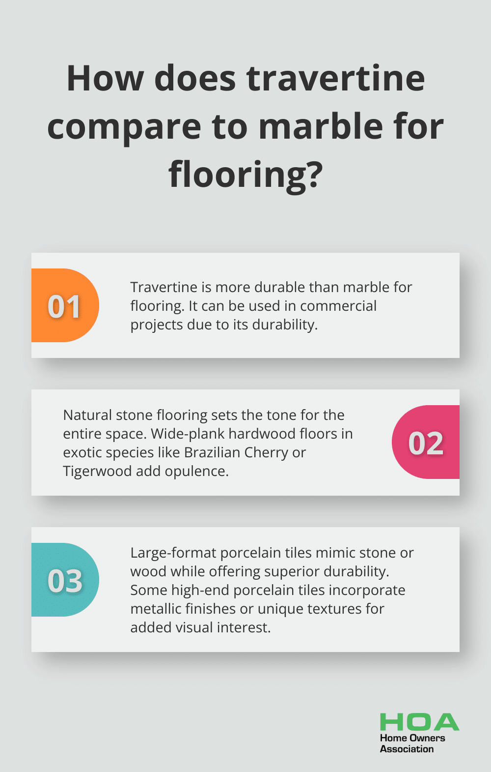 Infographic: How does travertine compare to marble for flooring?