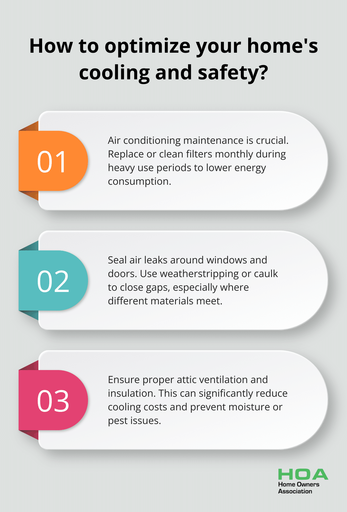 Infographic: How to optimize your home's cooling and safety? - summer home maintenance checklist 2025